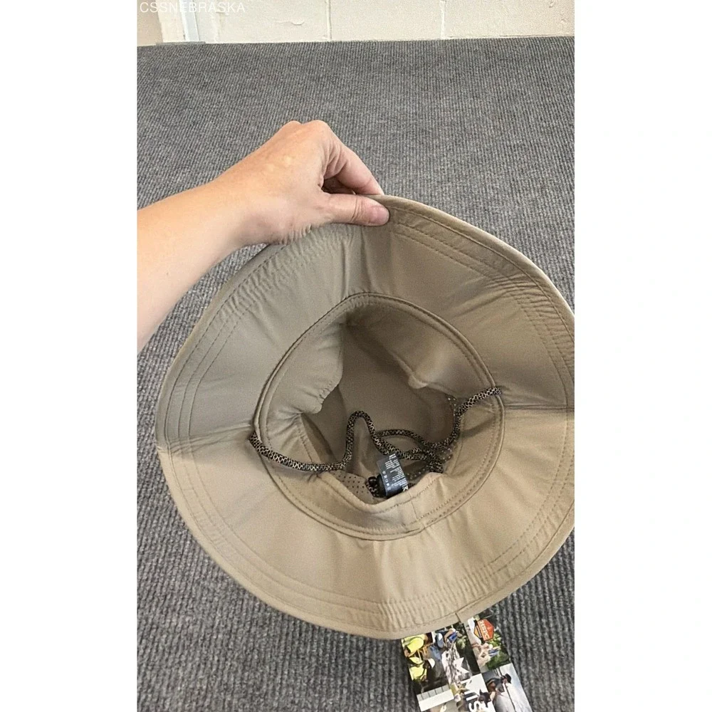 Mission HydroActive Cooling Sun Hat Khaki & Max‎ Plus Cooling Towel Gray Set NWT